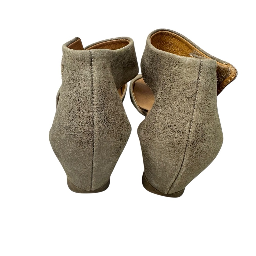 Paul Green Tammy Brushed Gold Suede Ankle Strap Wedge Sandal UK 5/US 7.5 - Picture 7 of 10